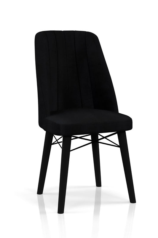 Babyface Madrid Scaun Negru (picioare negru) / Desire Furniture - Desire Furniture