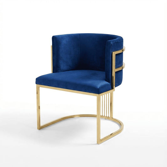 Monaco Scaun de Machiaj, Living, Dormitor, Ho Re Ca, Luxury,Gold, Albastru