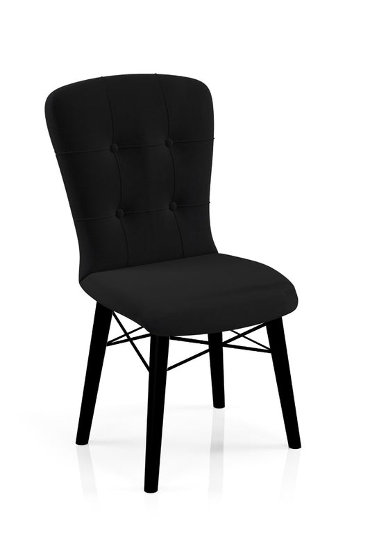 Babyface Safir Scaun Negru (piciore negru) / Desire Furniture - Desire Furniture