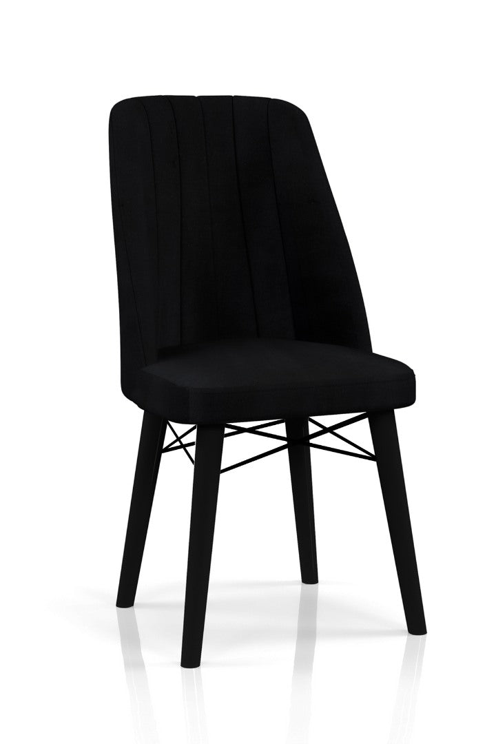 Babyface Madrid Scaun Negru (picioare negru) / Desire Furniture - Desire Furniture