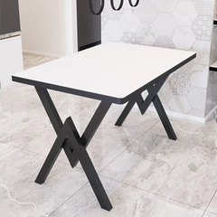 Masa Teddy 80*120, Bucatarie, Living, Cafenea, Alb Top