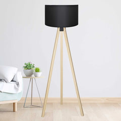 Desire Lampă de Podea Practică din Lemn cu Trei Picioare - Desire Furniture