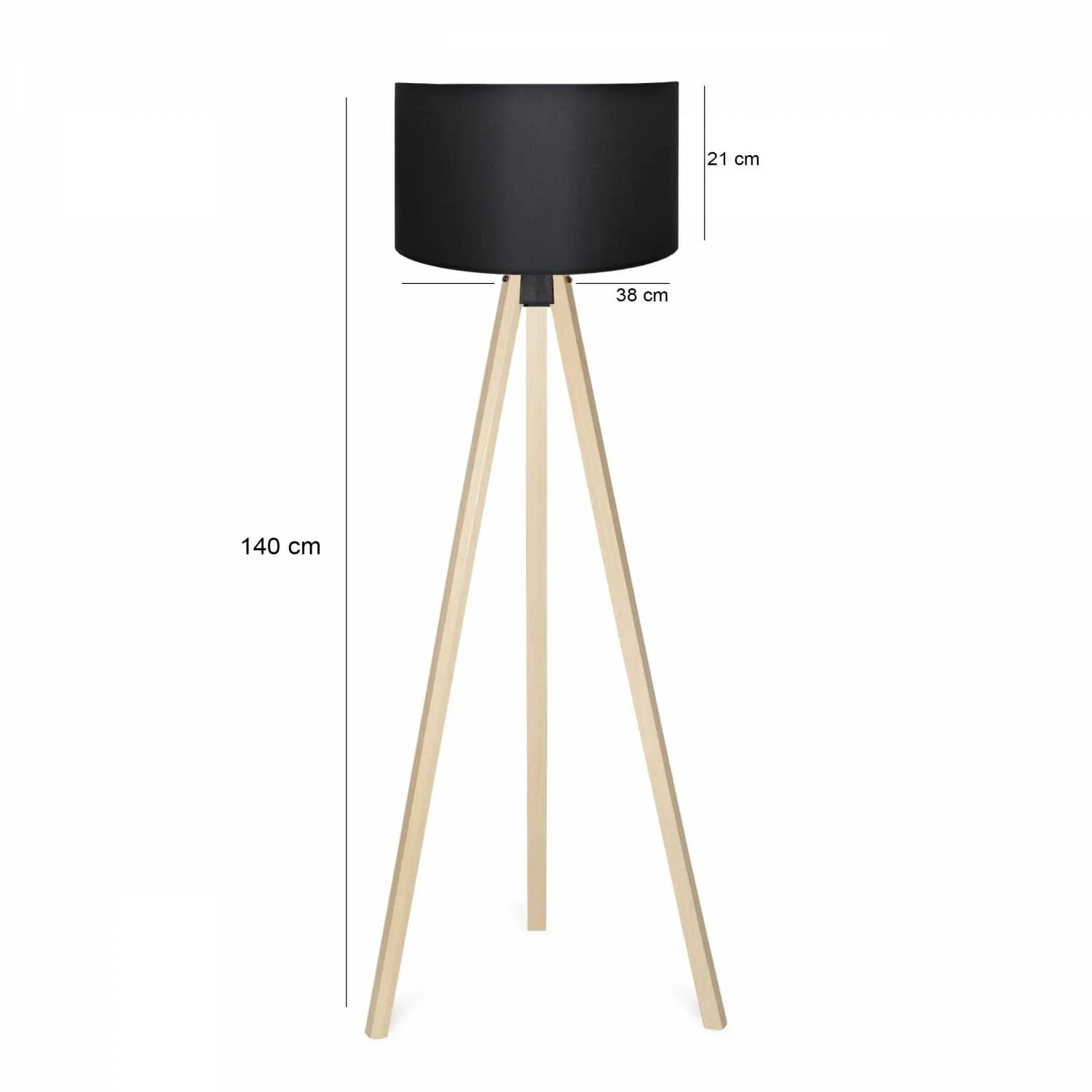 Desire Lampă de Podea Practică din Lemn cu Trei Picioare - Desire Furniture