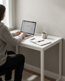 Masă de Birou Modernă și Funcțională – Masă pentru Calculator cu Blat Pin Atlantic și Cadru Metalic