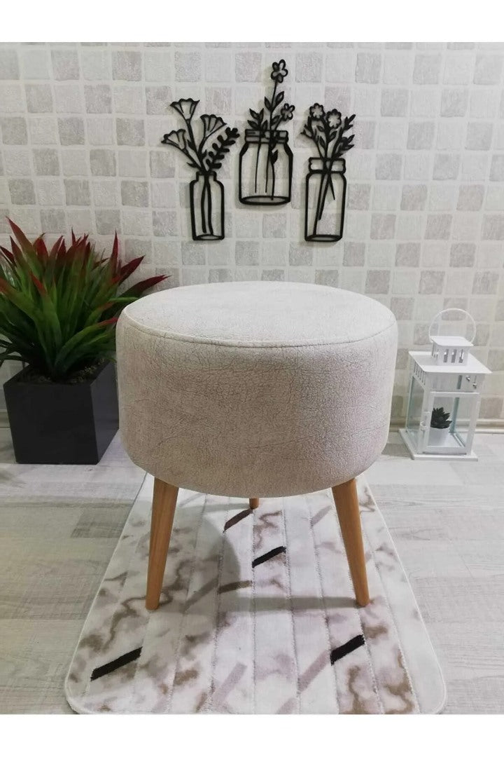 Taburet Petra crem / Desire Furniture - Desire Furniture