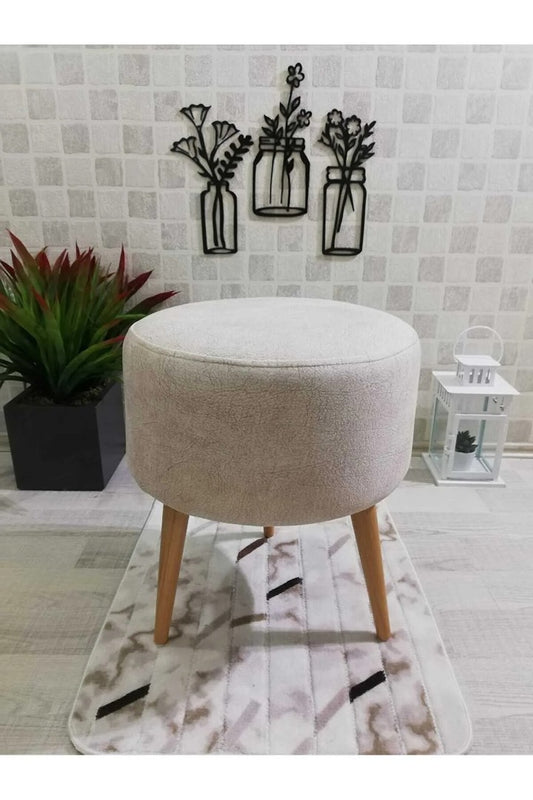 Taburet Petra crem / Desire Furniture - Desire Furniture
