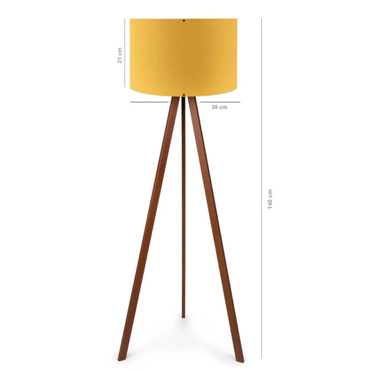 Desire Lampă de podea practică din lemn cu trei picioare - Desire Furniture