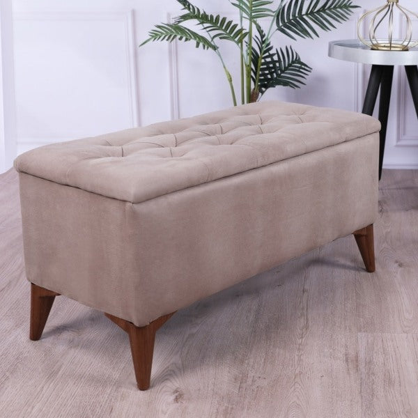 TABURET CHESTER CU DEPOZITARE CREM / Desire Furniture - Desire Furniture