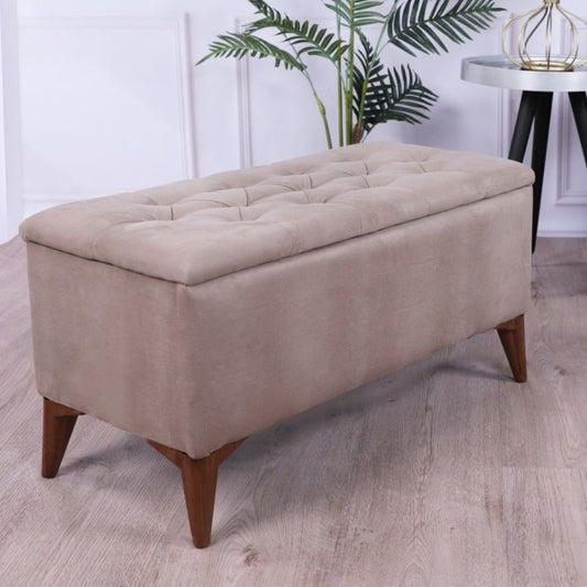 TABURET CHESTER CU DEPOZITARE CREM / Desire Furniture - Desire Furniture