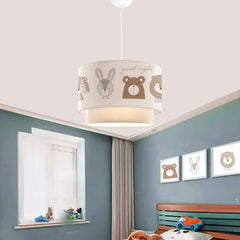 Desire Lampă suspendată cu tort imprimat din material textil pentru copii, pentru camera copiilor - Desire Furniture