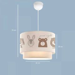 Desire Lampă suspendată cu tort imprimat din material textil pentru copii, pentru camera copiilor - Desire Furniture