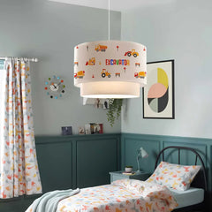 Desire Lampă suspendată pentru camera copiilor cu imprimeu textil - Desire Furniture