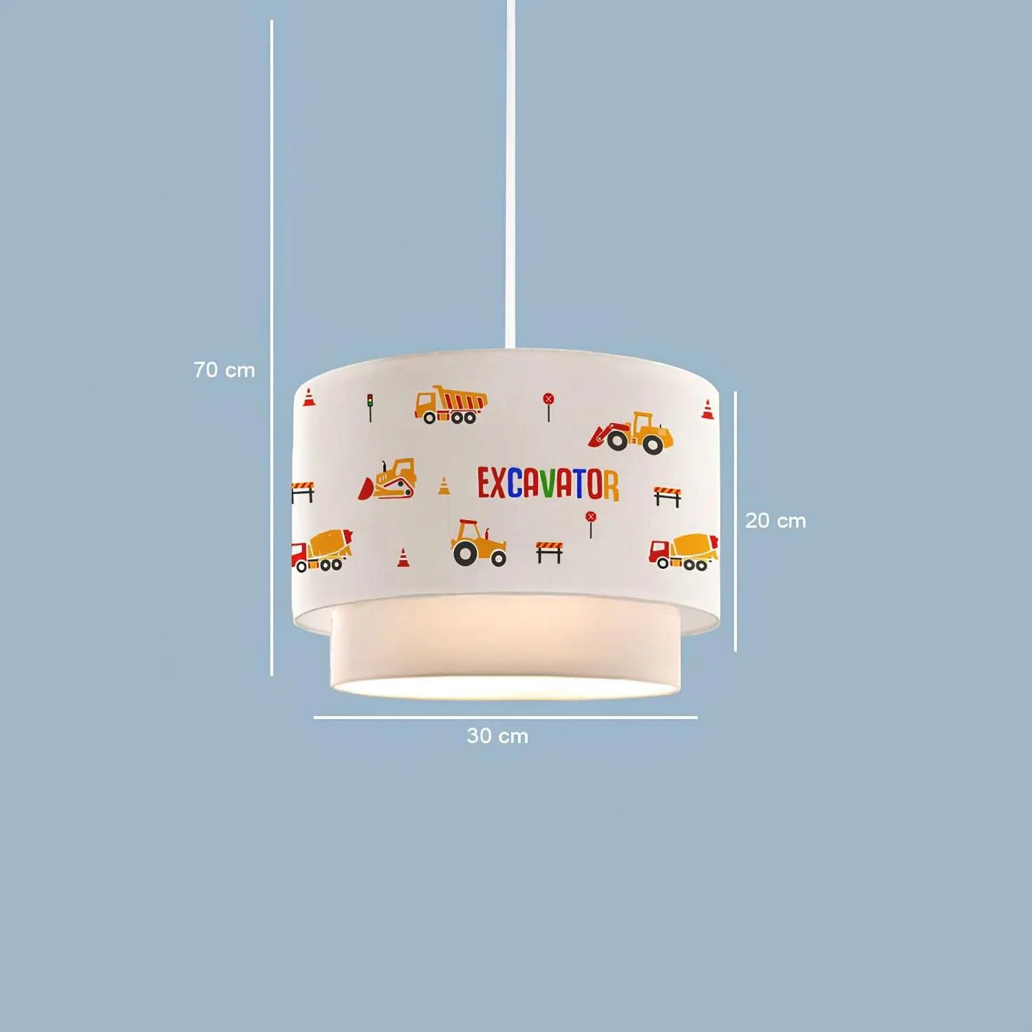Desire Lampă suspendată pentru camera copiilor cu imprimeu textil - Desire Furniture
