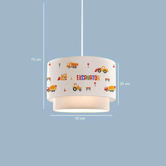 Desire Lampă suspendată pentru camera copiilor cu imprimeu textil - Desire Furniture