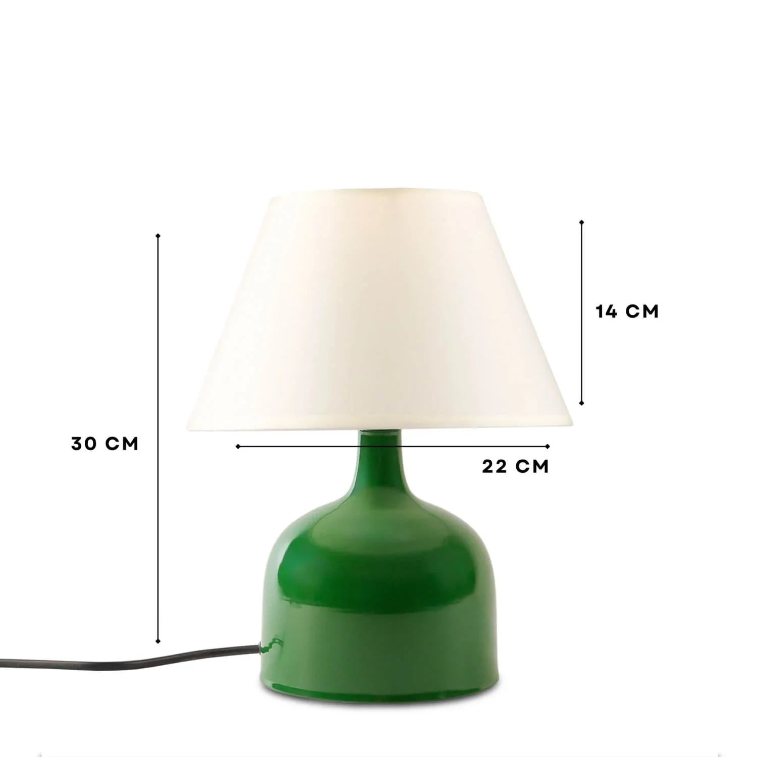 Desire West Abajur Verde Retro - Desire Furniture