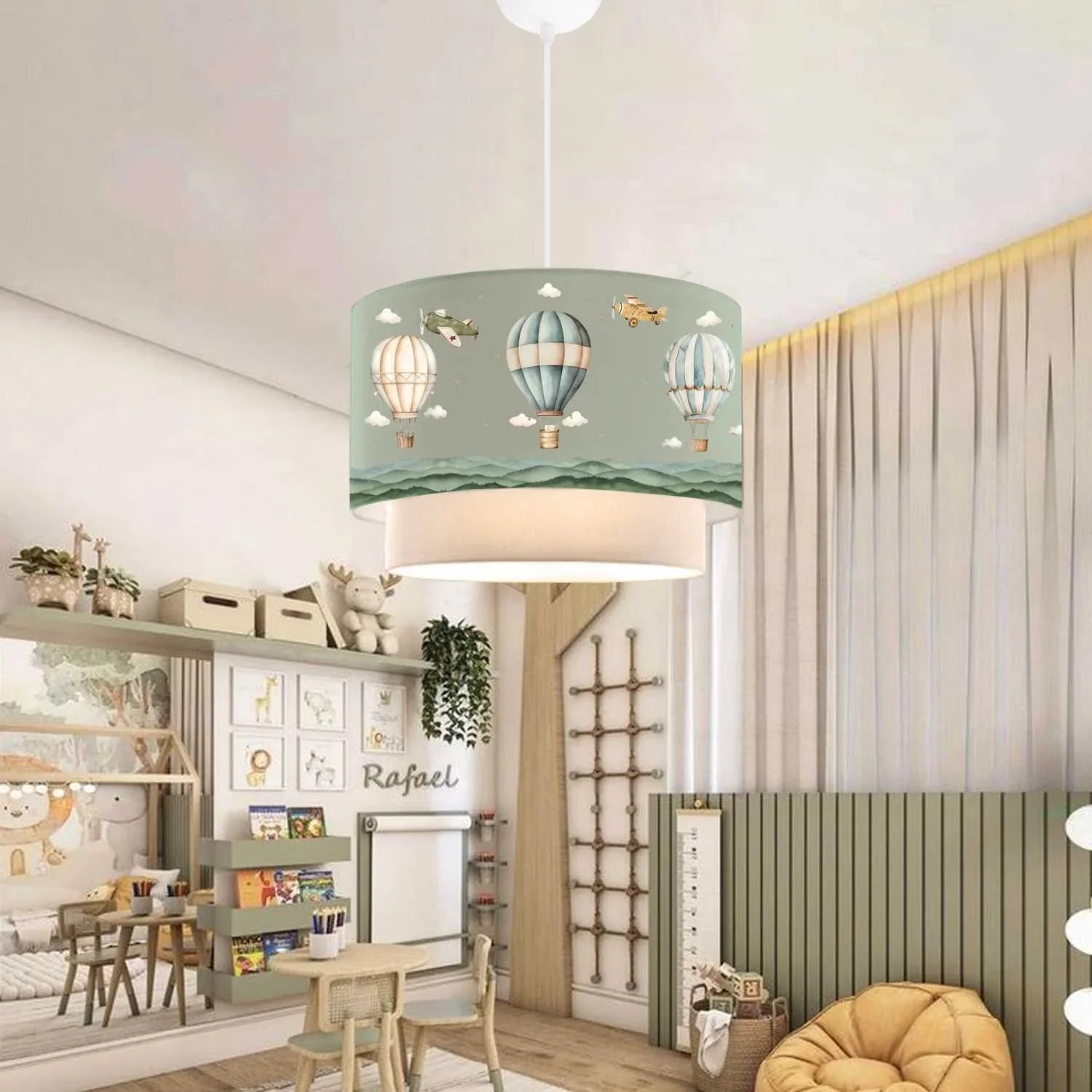 Desire Lampă suspendată Balloon pentru Camera Copiilor, verde pastel - Desire Furniture