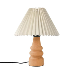 Desire Abajur din lemn Natural plisat - Desire Furniture