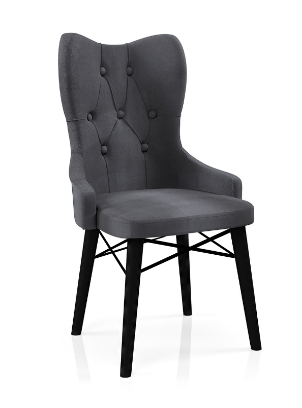 Babyface Lord Scaun Gri Antracit (picioare negru) / Desire Furniture - Desire Furniture