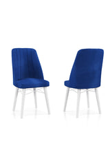 Babyface Madrid Set Masa Extensibila 80 x 130- 170 si Scaune 6 bucati Albastru