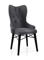 Babyface Lord Scaun Gri Antracit (picioare negru) / Desire Furniture - Desire Furniture