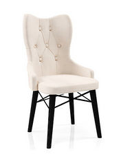 Babyface Lord Scaun Cremă (Picior Negru) / Desire Furniture - Desire Furniture
