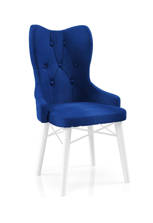 Babyface Lord Scaun Albastru (Picior Albe) / Desire Furniture - Desire Furniture
