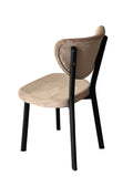 Scaun Mar, Cafenea, Restaurant, Bucatarie, Living, Metal, Babyface Textil, Cappuccino - Desire Furniture (Kopya)