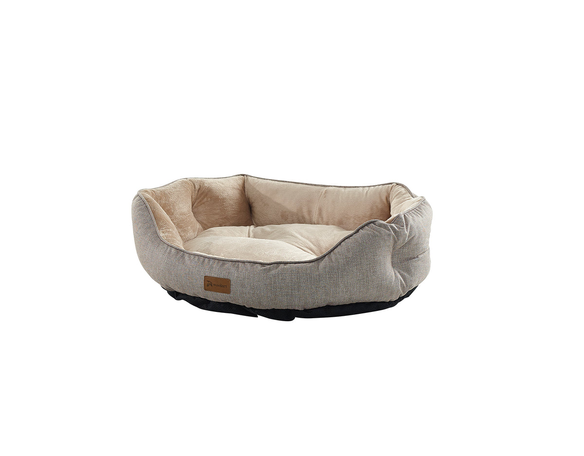 Pat Sprit de lux pentru pisici/câini, bază antiderapantă, material certificat, lavabil, Beige