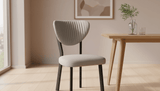 Scaun Mar, Cafenea, Restaurant, Bucatarie, Living, Metal, Babyface Textil, Gri Deschis - Desire Furniture