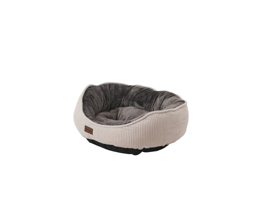 Pat Legend de lux pentru pisici/câini, bază antiderapantă, material certificat, lavabil, Gri-Crem