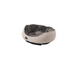 Pat Legend de lux pentru pisici/câini, bază antiderapantă, material certificat, lavabil, Gri-Crem