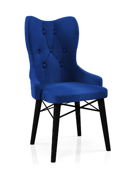 Babyface Lord Scaun Albastru (Picior Negru) / Desire Furniture - Desire Furniture
