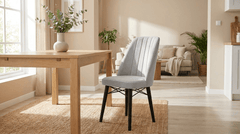 Scaun Babyface Madrid Gri Picioare Negru