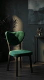 Scaun Mar, Cafenea, Restaurant, Bucatarie, Living, Metal, Babyface Textil, Verde - Desire Furniture
