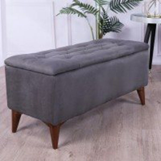 TABURET CHESTER CU DEPOZITARE GRİ ANTRACİT / Desire Furniture - Desire Furniture