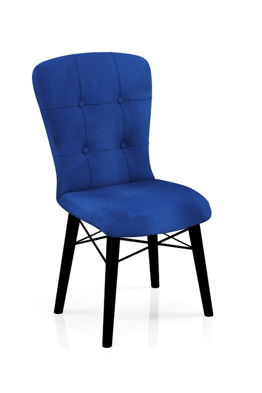 Babyface Safir Scaun Albastru (picioare negru) / Desire Furniture - Desire Furniture