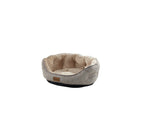 Pat Sprit de lux pentru pisici/câini, bază antiderapantă, material certificat, lavabil, Beige