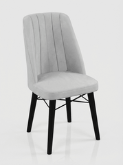 Scaun Babyface Madrid Gri Picioare Negru