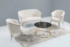 Cafea Set Daisy 3+1+1 Bej