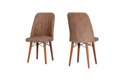 Desire Set Masa 80*170 Extensibila si Scaune 6 bucati Maro