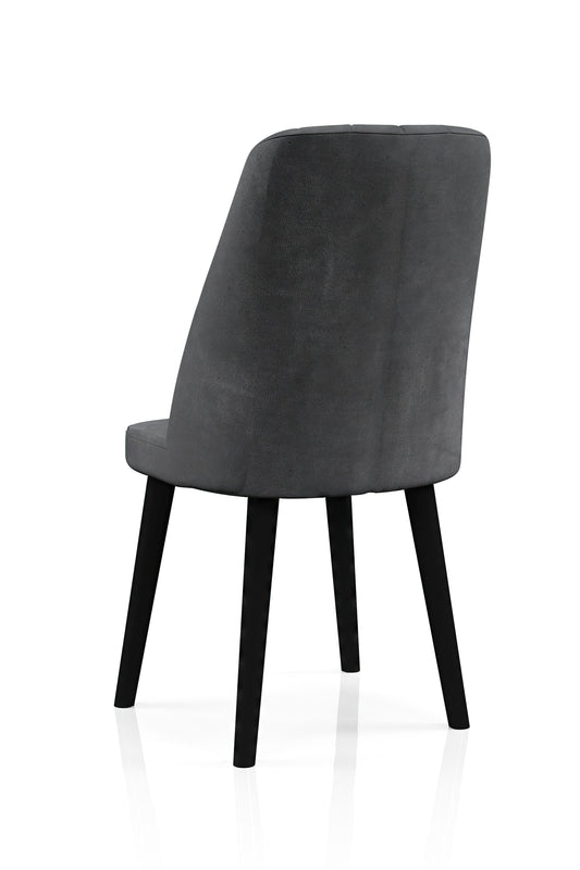 Scaun Babyface Madrid Gri Antracit Picioare Negru