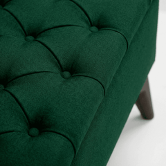 Taburet Chester cu Depozitare Verde