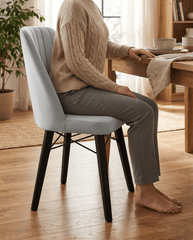 Scaun Babyface Madrid Gri Picioare Negru