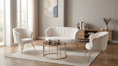 Cafea Set Daisy 3+1+1 Bej