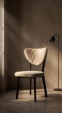 Scaun Mar, Cafenea, Restaurant, Bucatarie, Living, Metal, Babyface Textil, Cappuccino - Desire Furniture
