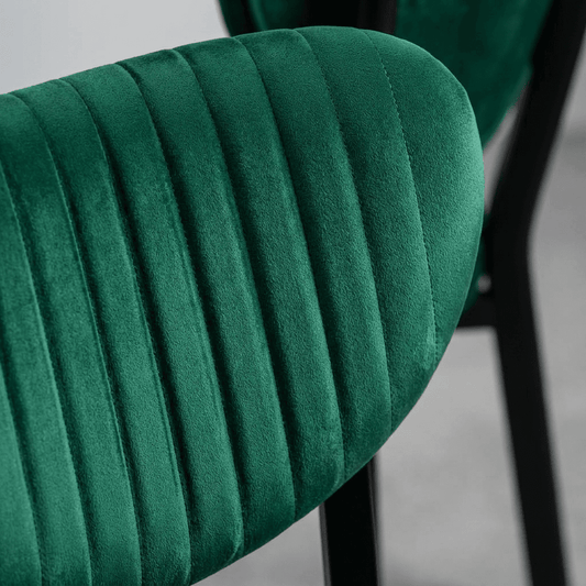 Scaun Mar, Cafenea, Restaurant, Bucatarie, Living, Metal, Babyface Textil, Verde - Desire Furniture