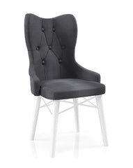 Babyface Lord Scaun Gri Antracit (picioare albe) / Desire Furniture - Desire Furniture