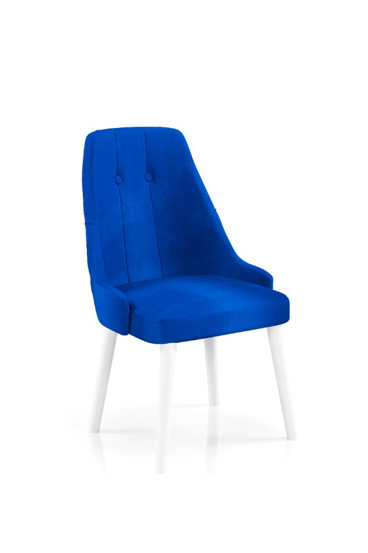 Babyface Eros Scaun Albastru (picior albe) / Desire Furniture - Desire Furniture