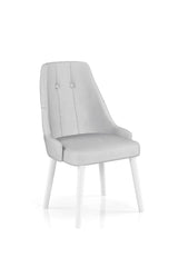 Babyface Eros Scaun Gri (picior albe) / Desire Furniture - Desire Furniture