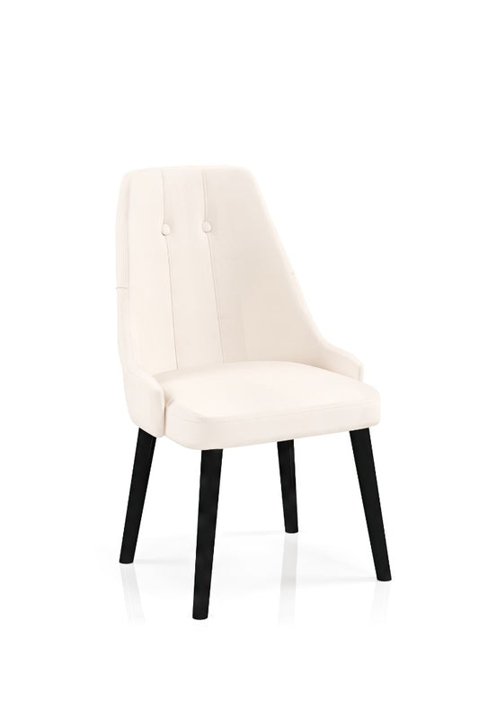 Babyface Eros Scaun Crem (picior negru) / Desire Furniture - Desire Furniture